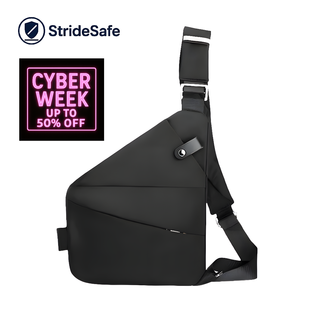 StrideSafe™ Anti-Diebstahl-Schultertasche