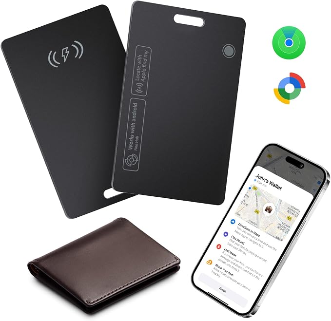 StrideSafe™-Ortungskarte für Geldbörsen – Apple „Wo ist?“ & Google Find Hub