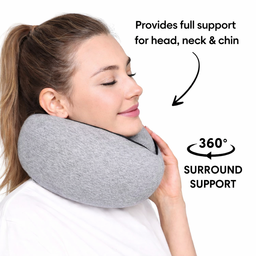 StrideSafe™ Nackenkissen – Schlafen Sie sicher und bequem!